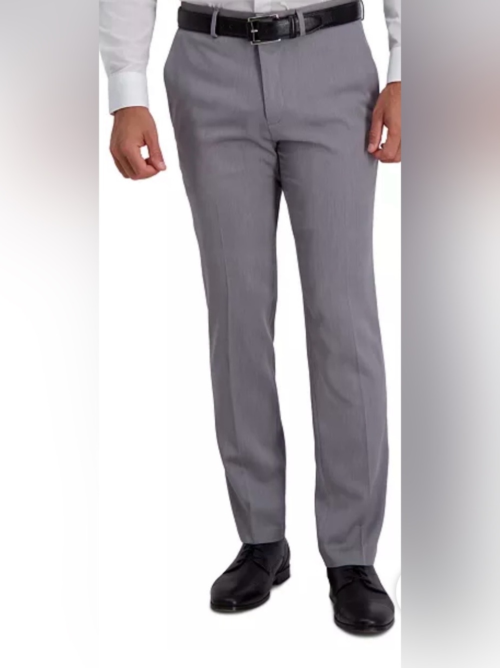 Reaction Kenneth Cole Charcoal Stretch Slim Dress Pants - 30WX32